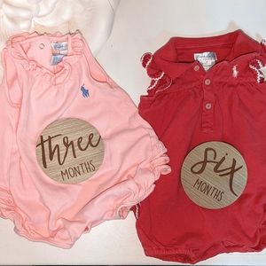 Ralph Lauren Rompers 3M + 6M